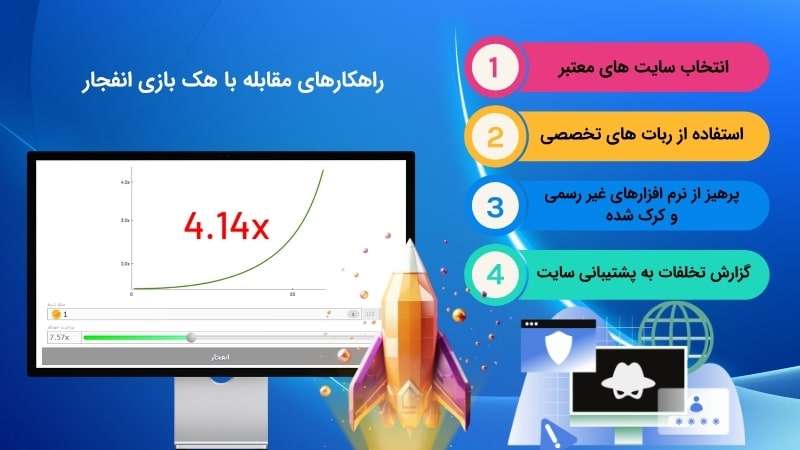 راهکارهای مقابله با هک بازی انفجار