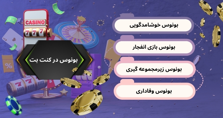 معرفی بونوس های درصد بالا در کنت بت
